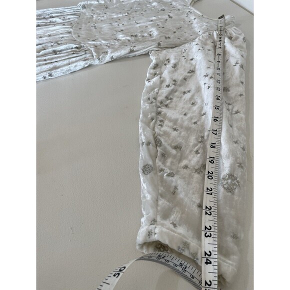 Samantha Pleet & Free People Dress Sz 8 Ophelia Velvet Moon Embroidered - Picture 7 of 11